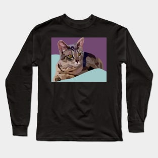 Stripped Cat Long Sleeve T-Shirt